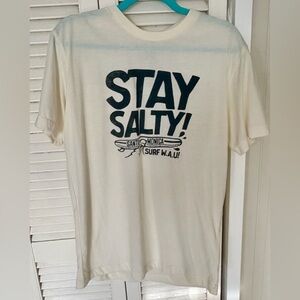“Stay salty”b Cream T-Shirt